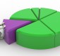 little white man pie chart research purple_99240383